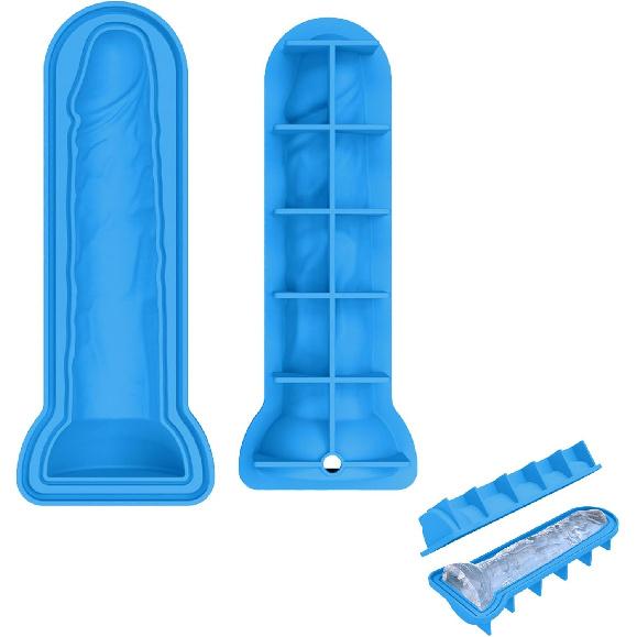 Ice Cube Mold Trays Fun Shapes, Silicone Ice Cube Mold, Blue, 4x2.87x2.28 inches, 1 Pack