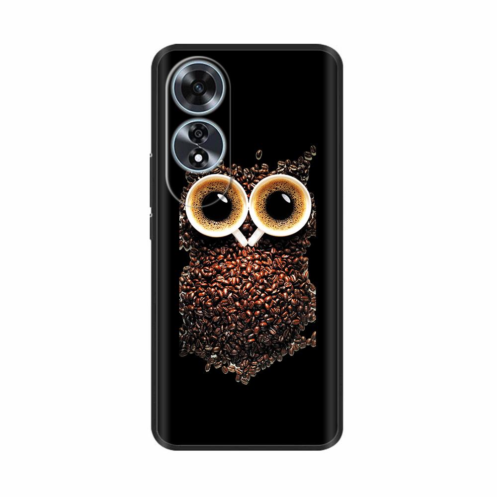 For Oppo A60 4G Case Love Heart Butterfly Soft Silicone Painted Back Cover For Oppo A60 OppoA60 4G Phone Shell Housing Fundas