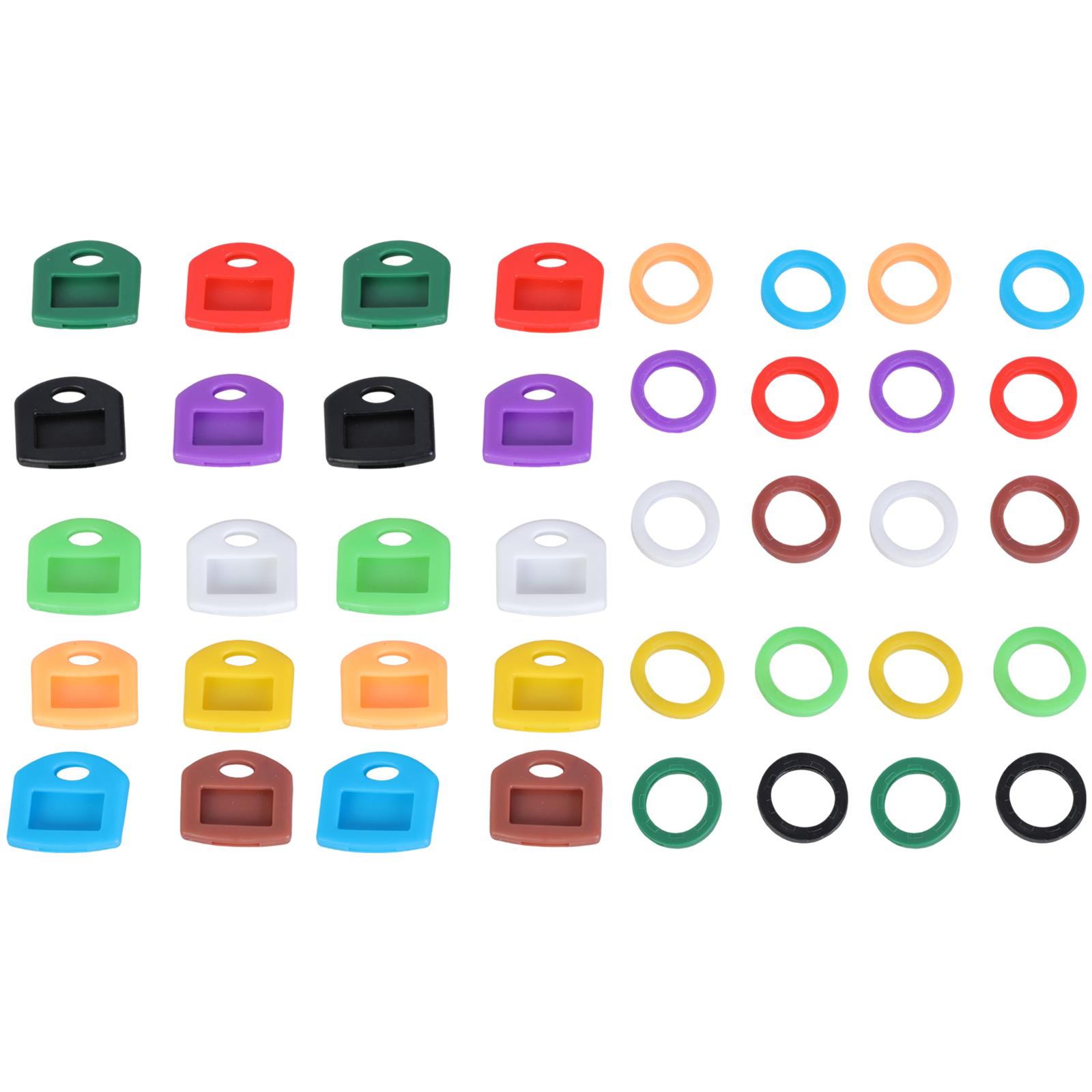 

Силиконовые маркеры для ключей Идентификаторы Чехлы Ассорти цветов Для эффективной организации ключей Особенности Круглая и Квадратная форма B