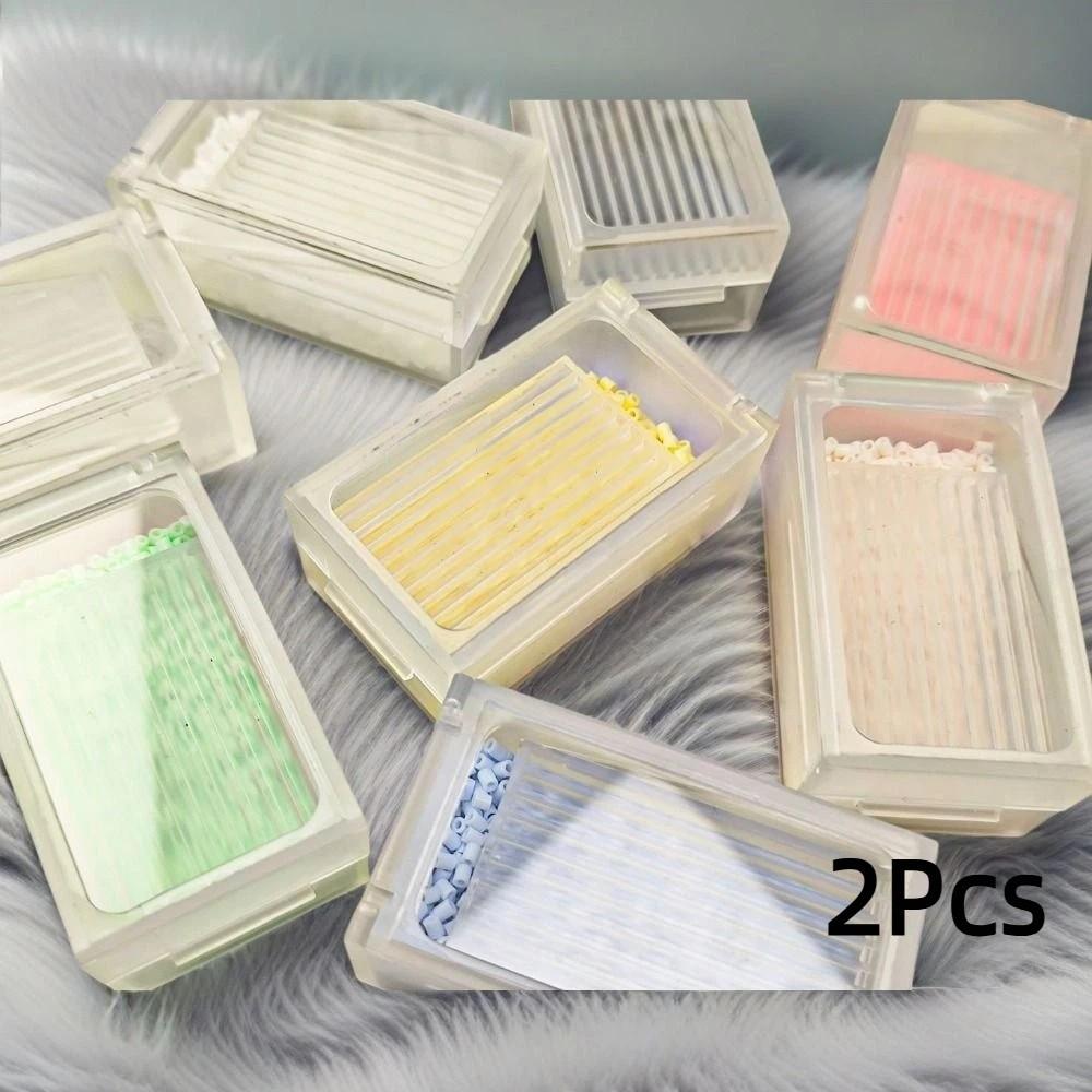 Double Layer Fuse Bead Sorting Storage Box Anti-Clog Perler Bead Channel Dispenser Box DIY