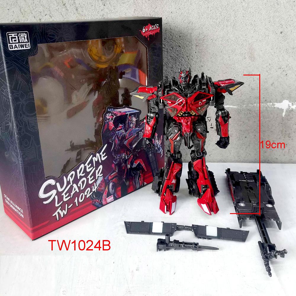 

Baiwei Shockwave TW1028 Игрушки-трансформеры Sentinel Prime TW1024 Модель Ironhide TW1026 Робот Bumblebe TW1025 Фигурка TW1030 With BOX