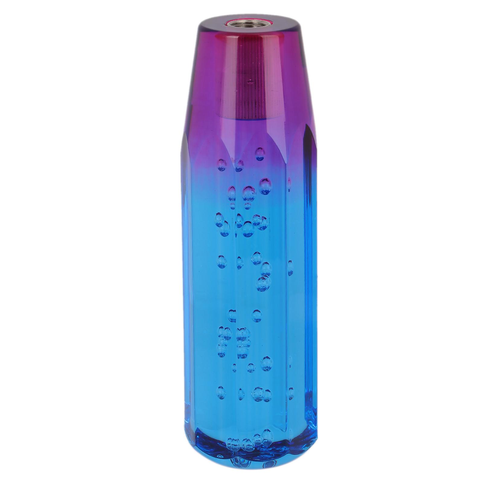 

5.9 дюйма Ручка переключения передач Кристальная сфера Фиолетово-синяя с 2 резьбовыми адаптерами Универсальная