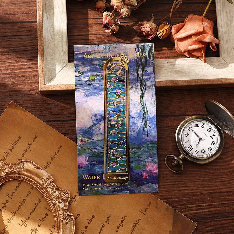 Van Gogh Retro Oil Painting Metal Bookmark - Exquisite Cultural Gift for Students