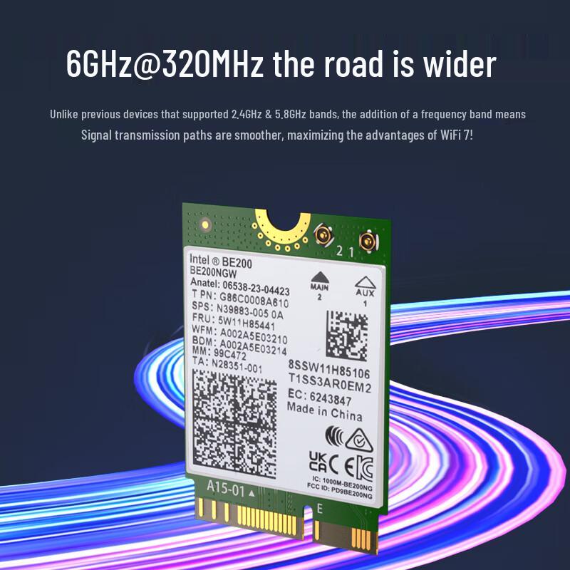 MOGE BE200 Wi-Fi 7 Tri-Band M.2 Laptop Wireless Network Card (CN version)