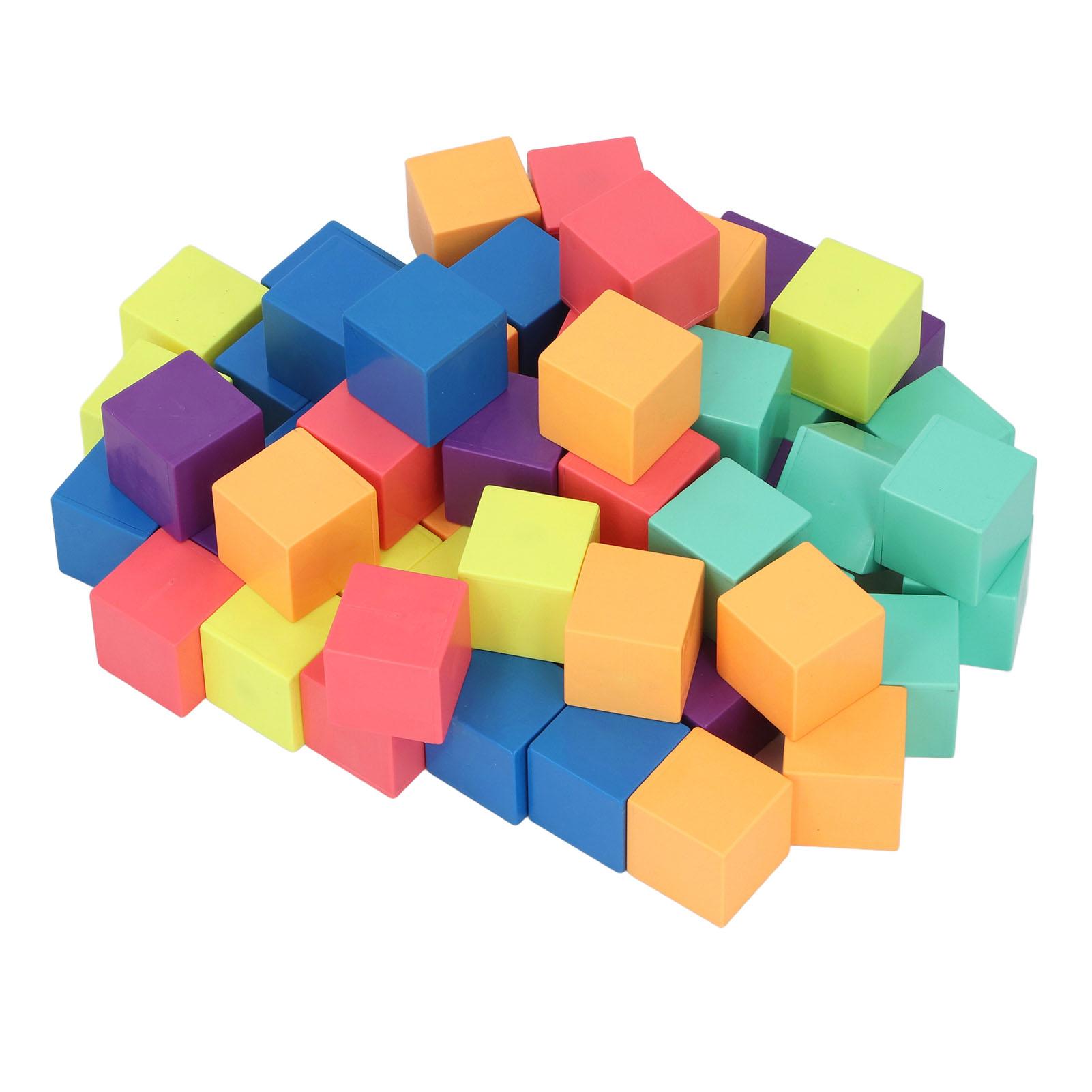 

60 шт. 3D-блоки, математические счетчики, манипуляторы, красочные блоки для укладки, учебные принадлежности для классов