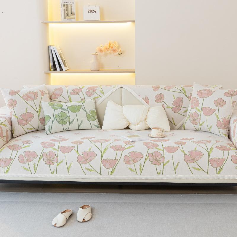 New Sofa Cushion, Universal Cover For All Seasons, High-End Non-Slip Fixed Sofa Cover, Towel, Seat Cushion