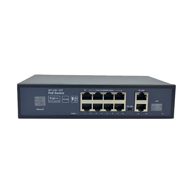 AI Smart PoE Gigabit Switch with 4, 8, or 16 Ports for Network Surveillance