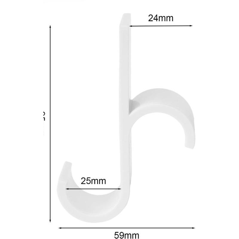 Cârlige de uscare pentru calorifer din plastic, Design negru detașabil - Umerașe economice pentru prosoape și haine pentru baie și spălătorie