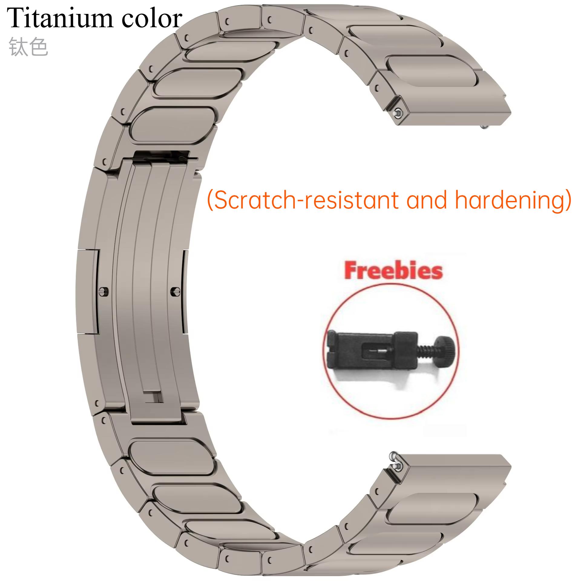 

22 мм роскошный титановый ремешок для Huawei Watch GT 5 4 3 2 46 мм мужской ремешок для Amazfit T-REX 3 Balance Falcon Garmin Venu 3 браслет Universal 22MM width