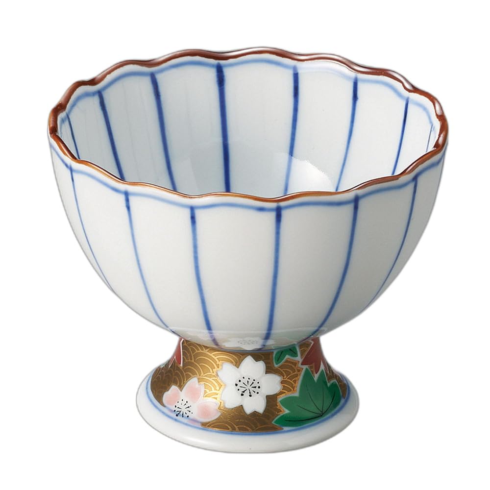 

Chrysanthemum split spring and autumn color stitch small bowl Small bowl 3.6 [9.2×7.8cm]