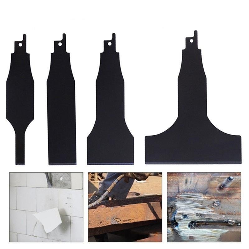 Heavy Duty Scraping Blades Set Suitable With Most Reciprocating Saw Putty Removal Kit For Wall Ground Renovations