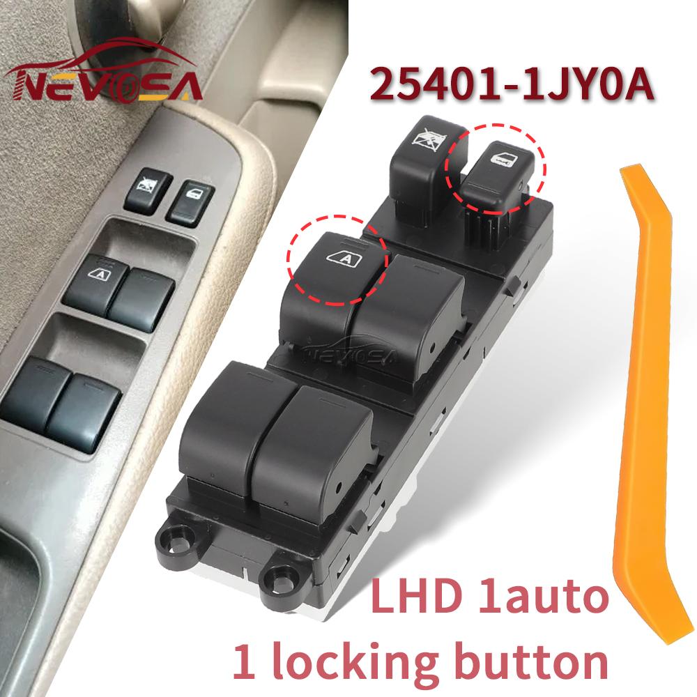NEVOSA Для Nissan Tiida C11 2004 2005 2006-2010 Автомобильный Для Nissan Versa 25401-ED000 Главный выключатель управления стеклоподъемниками 25401-1JY0A Left have drive
