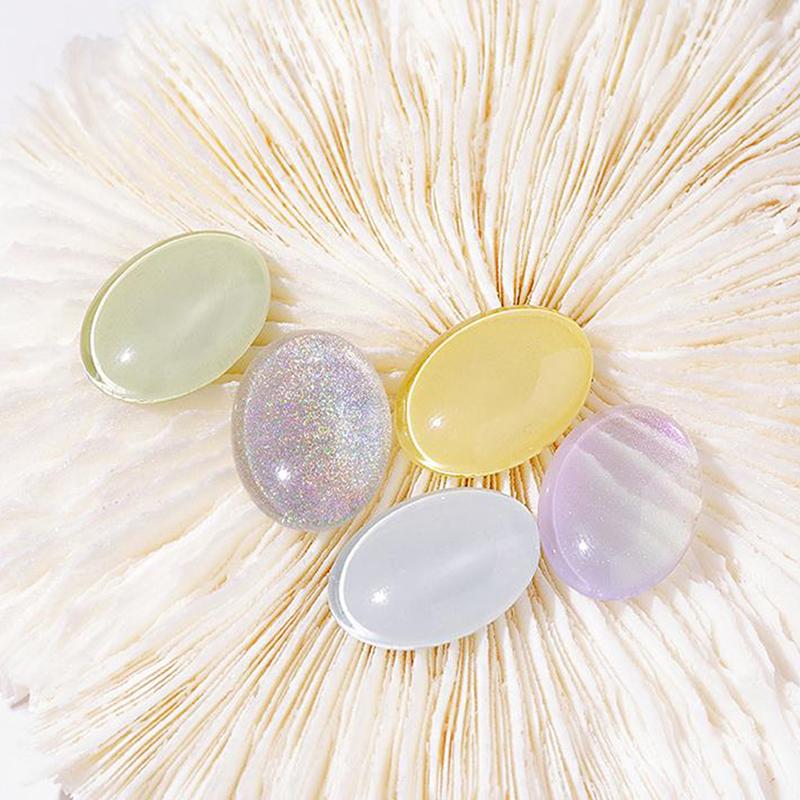 40Pcs Transparent Glass Nail Art Display Showing Polish Color Board Tips Tools