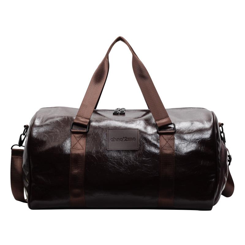 Sports Fitness Bag Men's Dry and Wet Separation Training Bag Premium Sense Crossbody Portable Travel Bag Retro Travel Luggage Bag