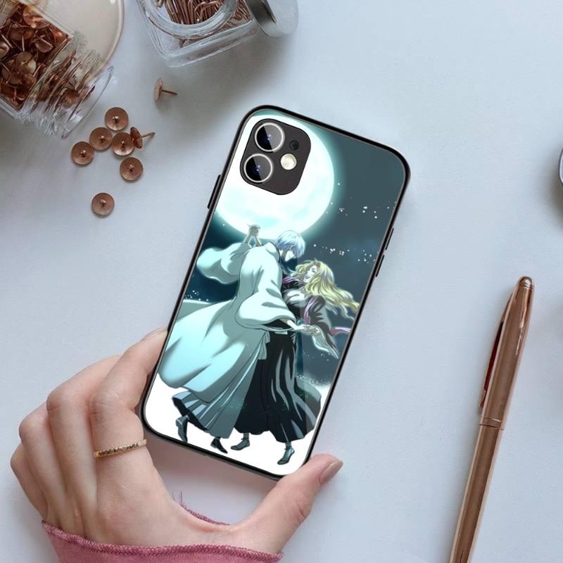 Rangiku Bleach Manga Phone Case For IPhone 14 13 12 11 XS X 8 7 6 Plus Mini Pro Max SE 2022 Black PC TPU Glass Phone Cover