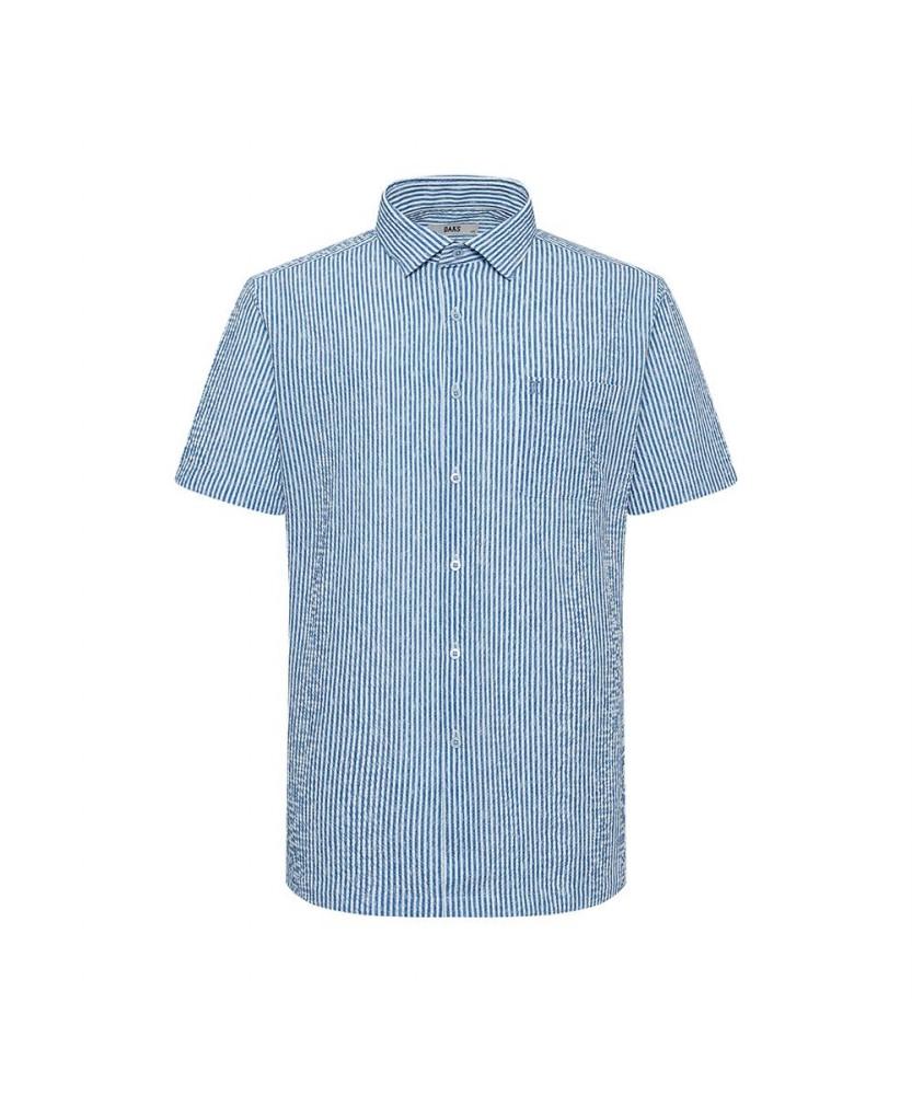 Dagseusyeocheu No-Care Seersucker Stripe Casual Short Sleeve Shirt_Dmp2Shcl161N1