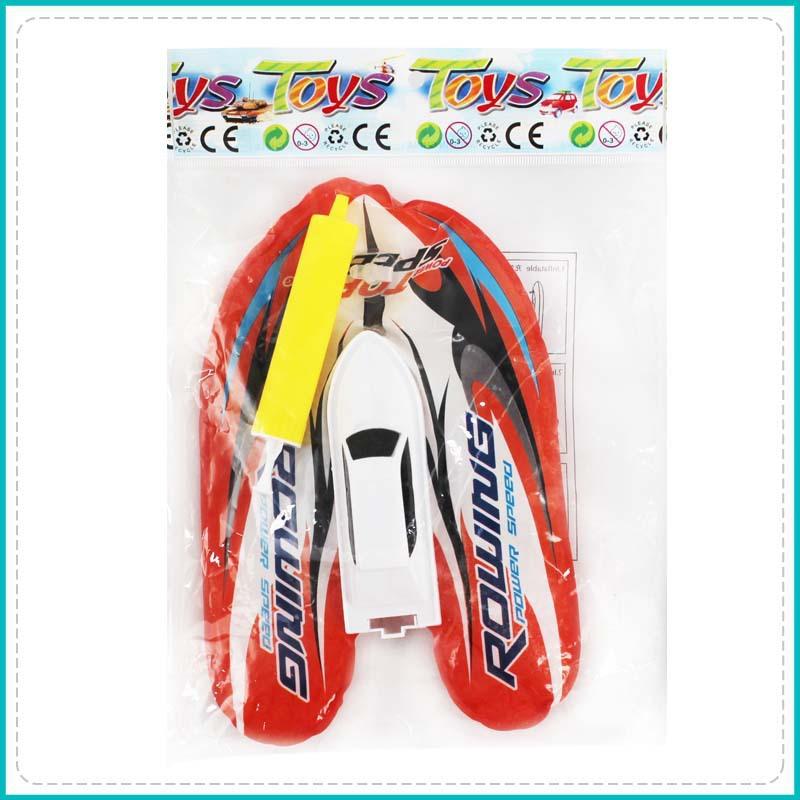 Chain Winding Bath Water Inflatable Chain Boat US383 With Gas Cylinder Boys And Girls Water Toys