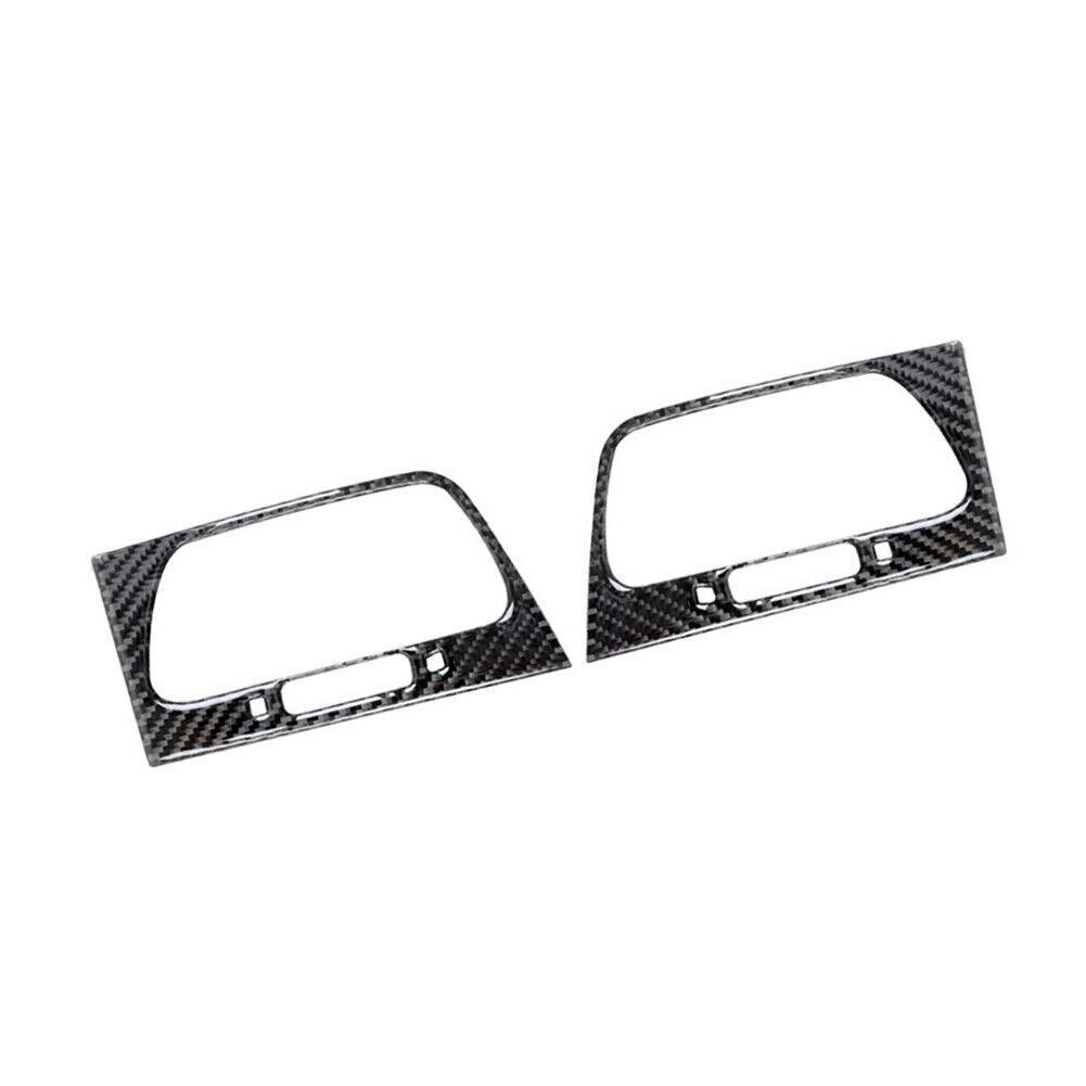 2Pcs Carbon Fiber Front Side Air Outlet Cover Trim For Honda CRV CR-V 2012-2014