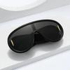 Fashion Steampunk  Y2K non-polarized Sunglasses Men Luxury One Piece Large Frame Outdoor Sports Goggle