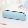 1pc Small Solid Color Simple Zipper  Pencil Case Mini Pen Bags Stationery for School Office Suppliers