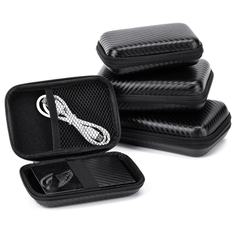 EVA Shockproof Storage Bag for Hard Drives, Earphones, and Cables - Multi-size