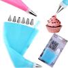 8-Piece Stainless Steel Pastry Tip Set with TPU Pastry Bag and Converter
