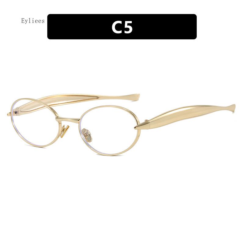 New Sardine Mirror Legs European and American Sunglasses Women's High Fashion Glasses Cross Border Oval Sunglasses Men