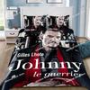 Rockster Dekbed Kussensloop Beddengoed Set Jongen J-Johnny H-Hallyday Meisje Slaapkamer Decoratie Kinder Cadeau Enkel Dubbel Grote Maat