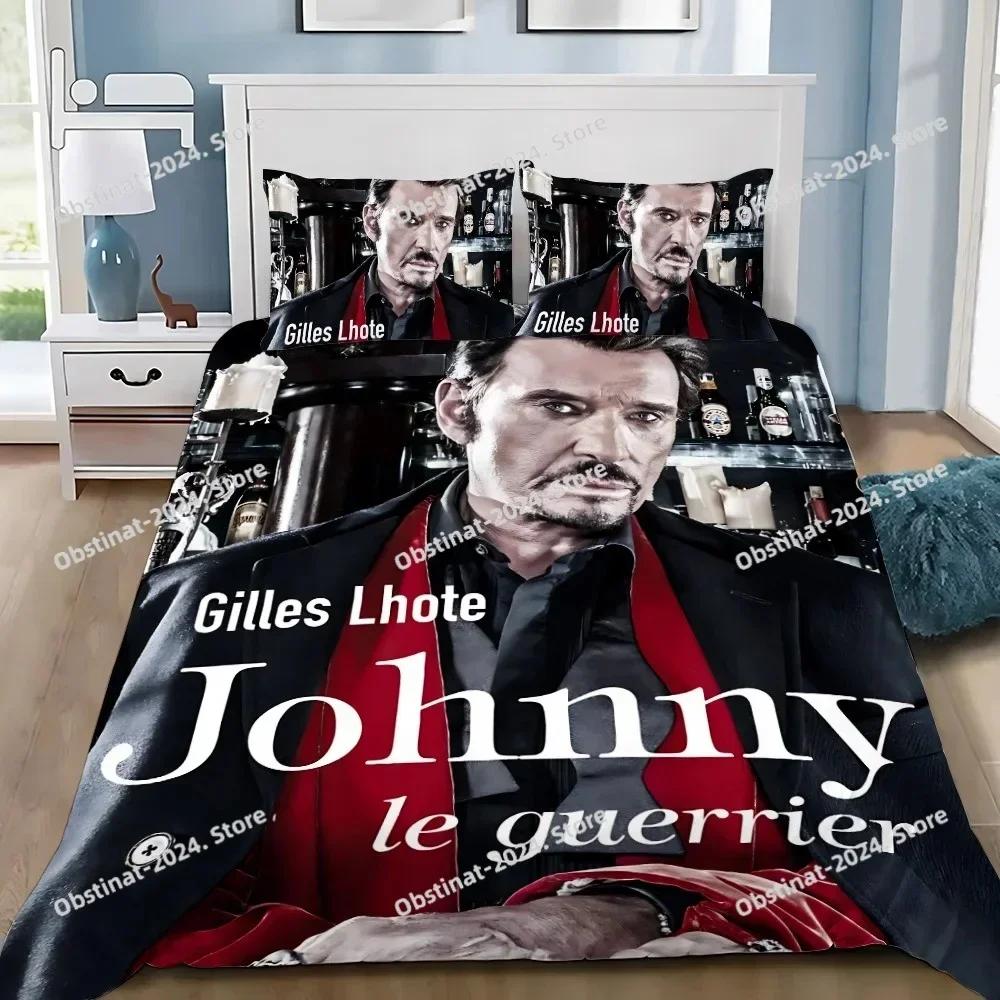 Rockster Dekbed Kussensloop Beddengoed Set Jongen J-Johnny H-Hallyday Meisje Slaapkamer Decoratie Kinder Cadeau Enkel Dubbel Grote Maat