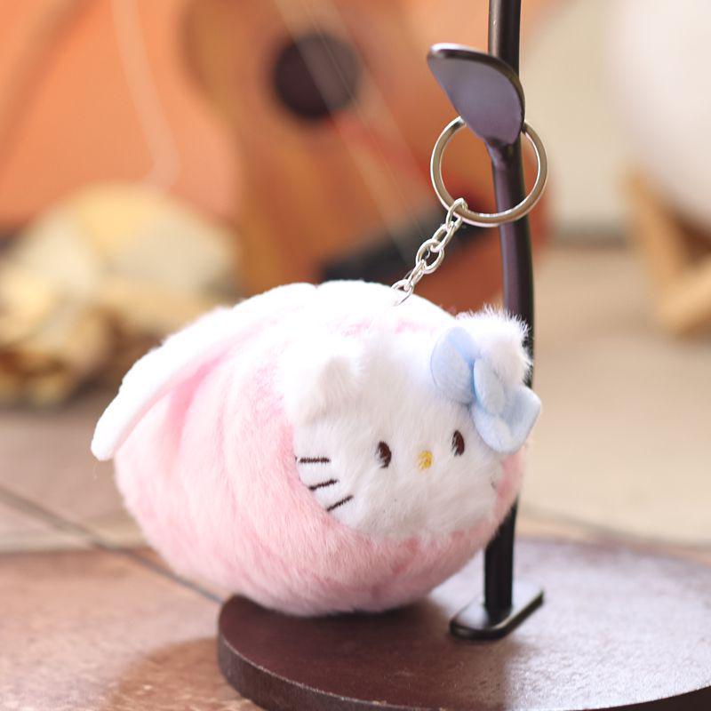 Adorable Kawaii Angel Cat Plush Keychain Toy Charm 13 cm