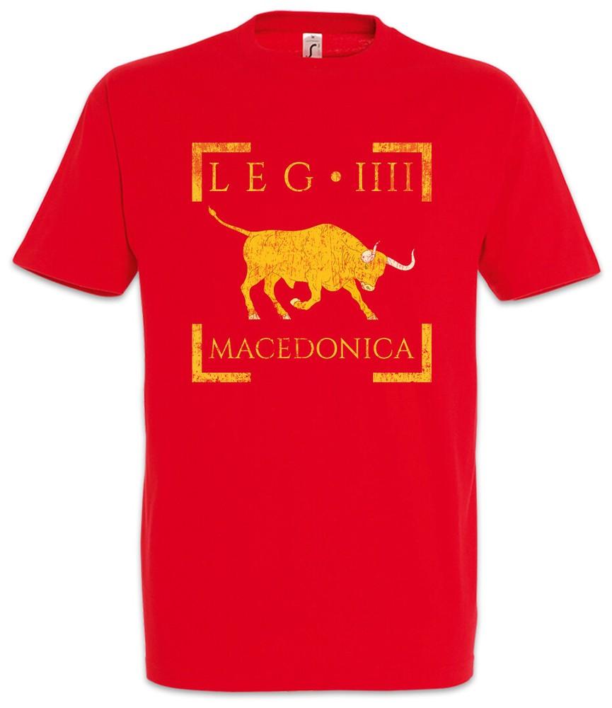 Legio IIII Macedonica T-Shirt Rome Roman Legion Empire Flag Banner Symbol