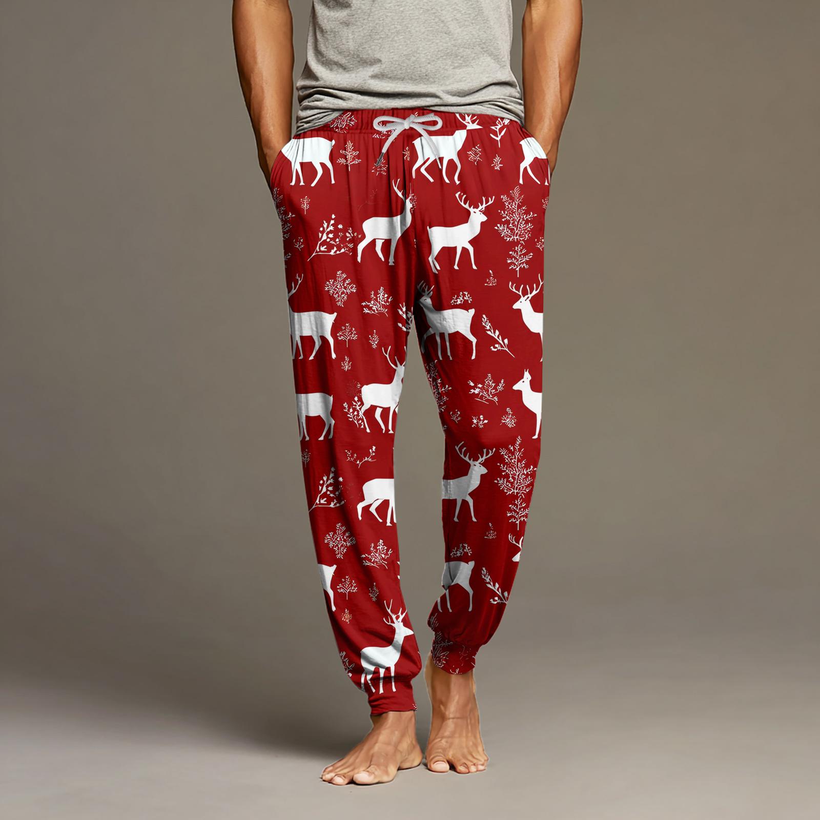 

Мужские повседневные брюки с карманами на кулиске и манжетами, домашние брюки для сна XXXL