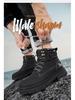 Men's Tough High-Top Yellow Leather Boots, British Style, Non-Slip, 2025 New Autumn/Winter Collection