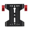 Camera Base Plate with 15mm Rod Rail Clamp Aluminum Alloy Multipurpose Tripod Baseplate for Camera Video Rig