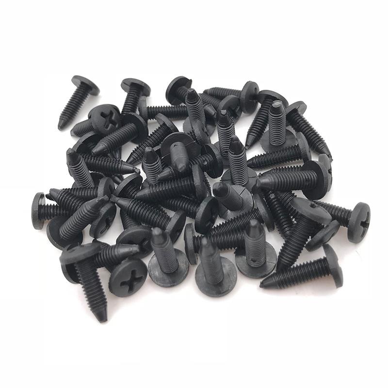 10/20/50pcs 6mm Auto Bumper Fastener Clip Hole Rivet Retainer Push Engine Cover Car Door Bumper Cover Fasteners for Honda 10PCS