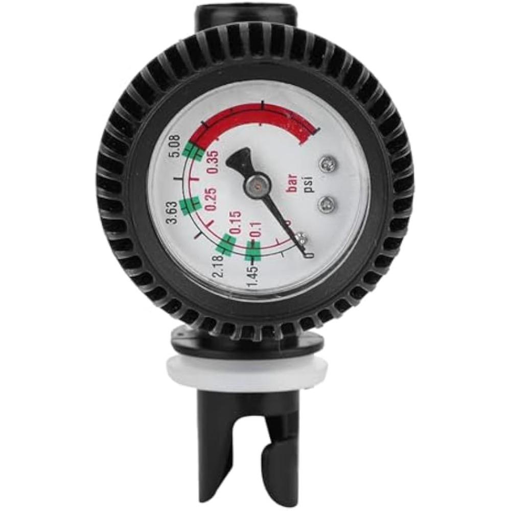 Inflatable Boat, 0-5.08 PSI Air Pressure Fishing Inflatable Boat Barometer Inflatable Boat Parts for Inflatable Boat/Kayak/Surfboard/Raft (Black)