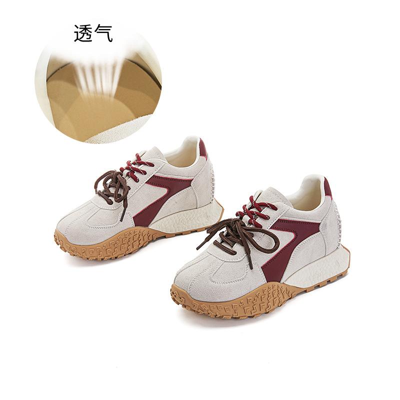 Small size 323334 inner height increase 3cm German training shoes 2025 spring and summer new dad shoes sports shoes versatile Forrest Gump shoes
