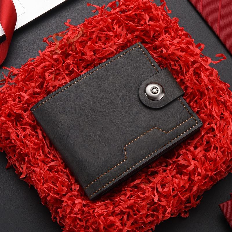 PU Leather Men Short Wallet Ultra Slim Credit Card Holder Multi Card Case Purse Business Portable Fashion Wallet Coin Money Bag