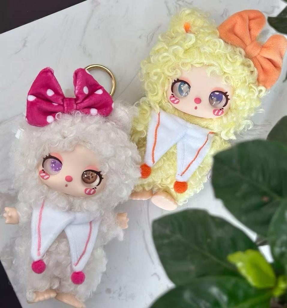 Liila Toys 3. Generation Maskottchen Plüschtier Teilweise Lockiges Material Großes Schleifen-Design 9 Typen Regelmäßig 1 Zufällig Authentisch, & (8 + Geheimnis) [1