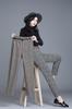 Syvent Tapered Check Tight Perfect for Plus Long 12F643 Women's Pants, Fit, Commuting, Casual, Sizes, Stylish, Figure-Flattering, Pants,