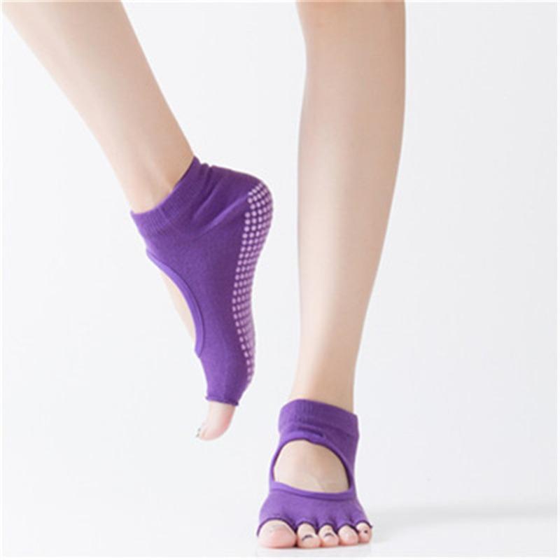 Spring and Summer Separates Refer To Women's Open-toe and Back-revealing Yoga Socks, Sports Socks, Anti-slip Pilates Socks, and Five-fingered Socks.
