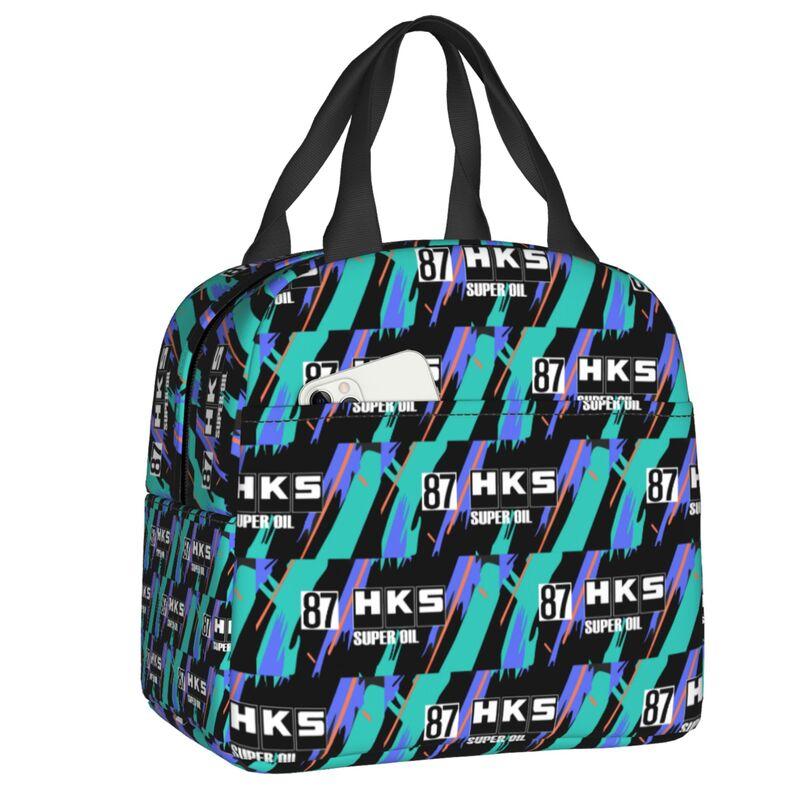 Custom H-HKSES CLK Insulated Lunch Tote Bag for Women Portable Thermal Cooler Food Lunch Box Kids School Children