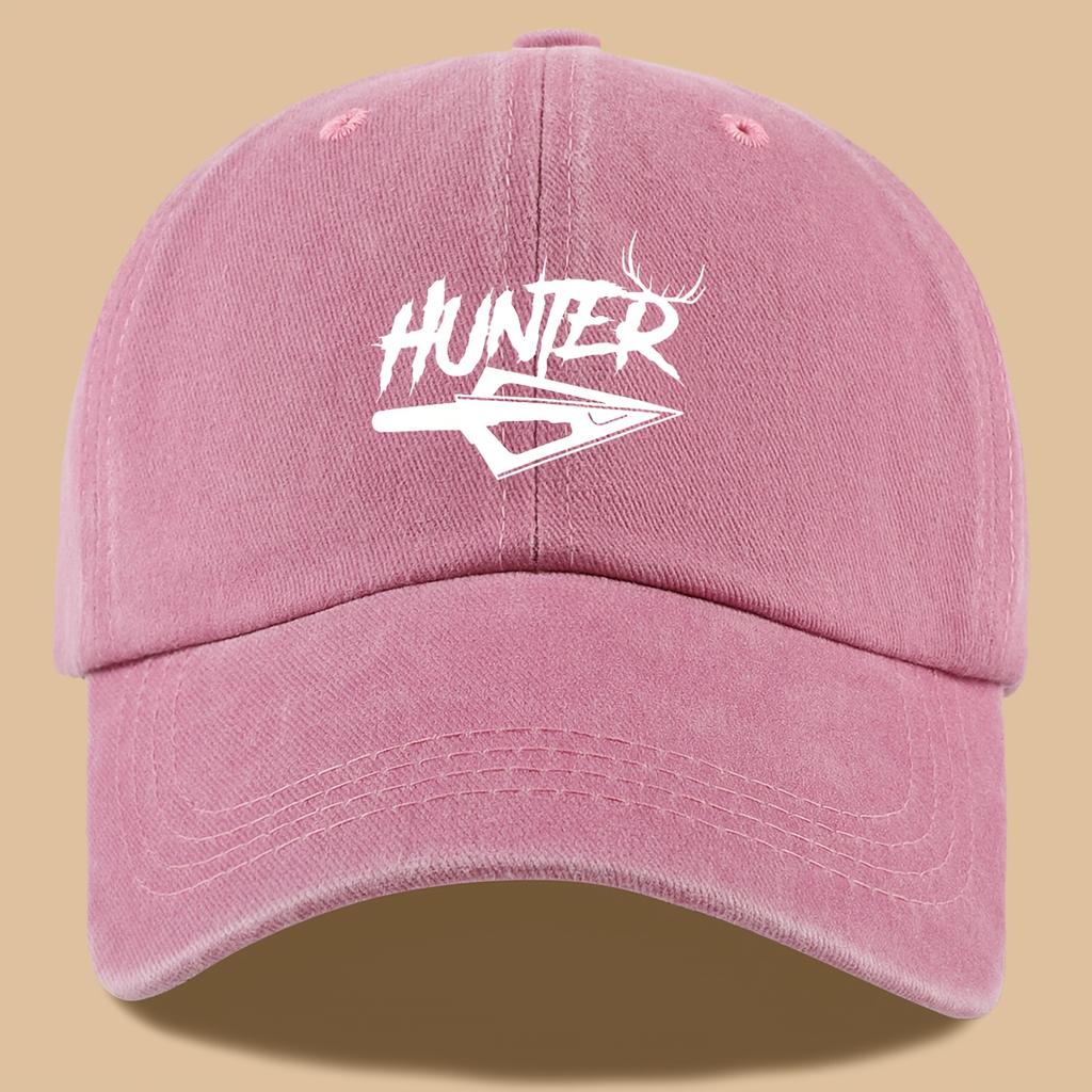 Fashionable Hunter Antler Print Retro Trucker Cap/Baseball Cap Breathable Adjustable Outdoor Sun Hat