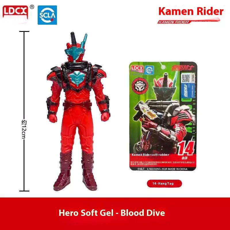 New Cool Fashionable Masked Rider Soft Rubber Action Figures Fashion Playthings Desktop Ornament Boy Surprise Gifts Collectable Models