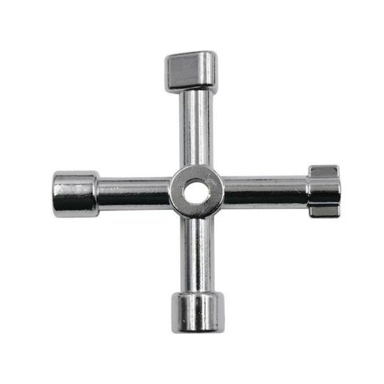 4-in-1 Water Meter Valve Key 4-Way Multi-Functional Water Utility Key High-Strength