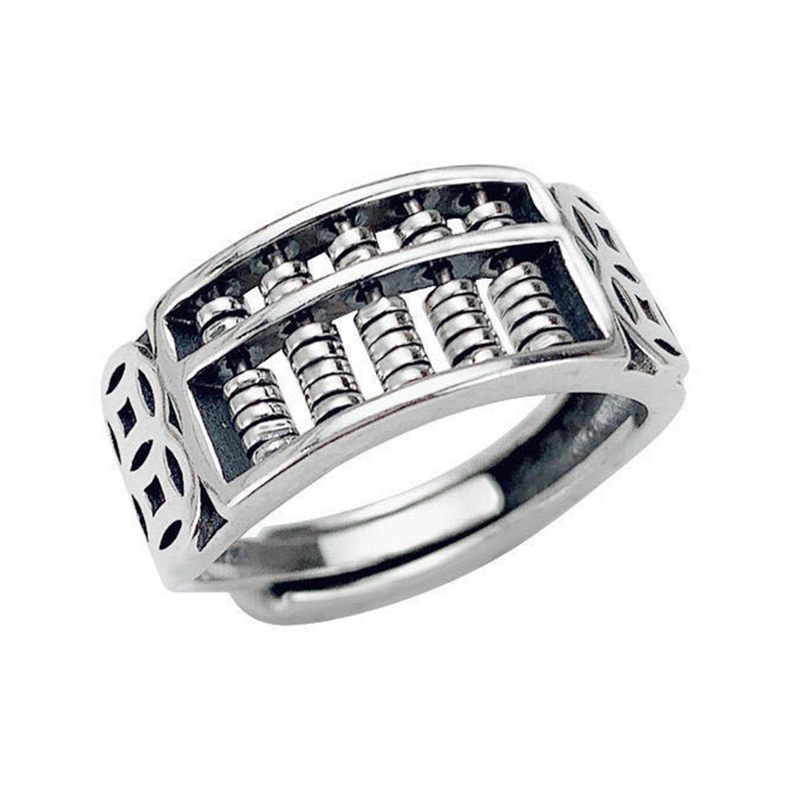 Personality Abacus Simple Match All Opening Female Ring Adjustable Opening Adjustable Ring Business Gift Fashion Jewelry 1