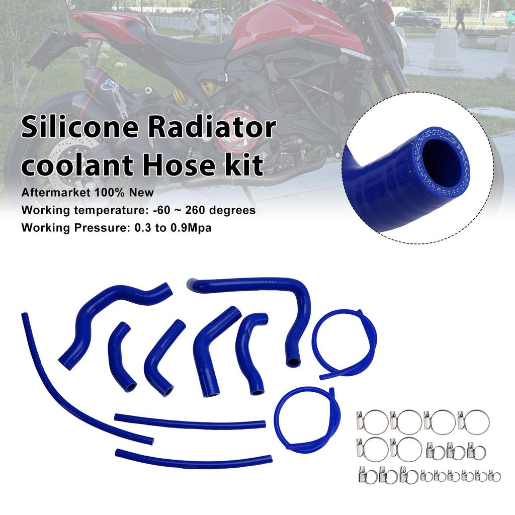 Silicone Radiator Coolant Hose Fit For Ducati Monster 937 2021-2025 Blue