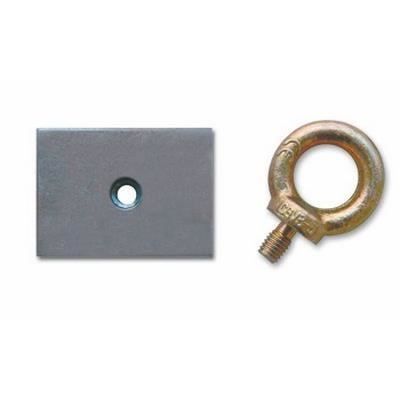 Plaque de Fixation - SPARCO - ARNESS - Acier Inoxydable - 50x80 mm - Filetage M10