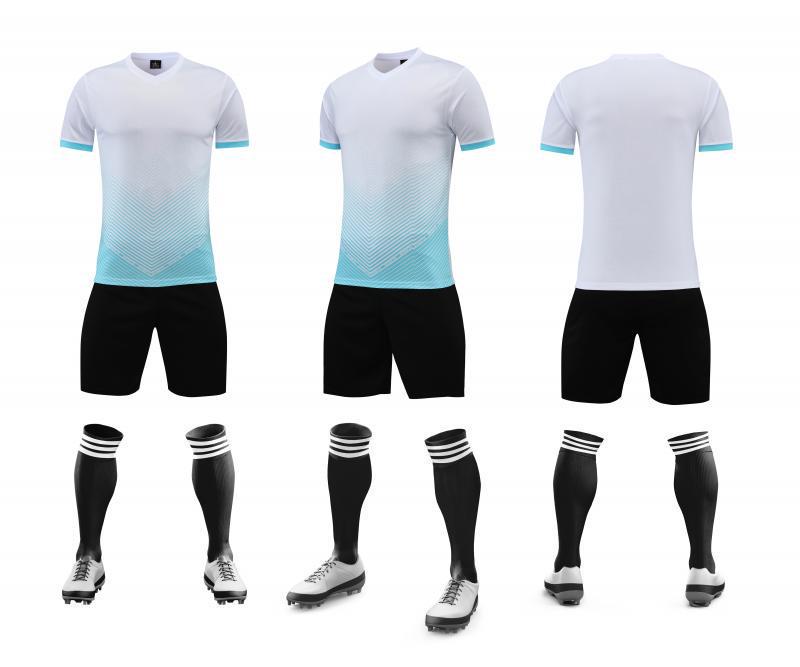 Custom Football Training Suit Set - Short Sleeve, Breathable Team Uniform for Adults & Children