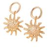 European & American Vintage Star Sunflower Earrings: Trendy French Statement Jewelry for Women